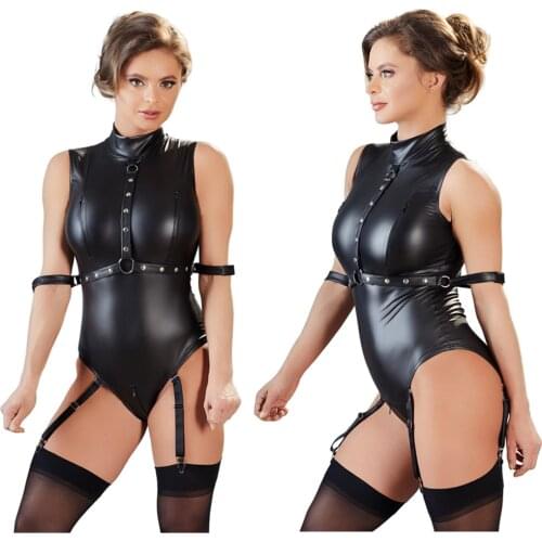 Womens Black Fashion Halloween Catsuit Jumpsuits & Playsuits Costume Club Wear L1113