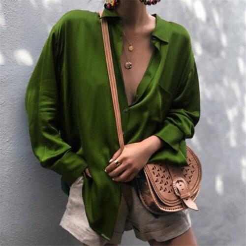 Women Shirts Sexy Ladies Tops Womens Tops And Blouses Solid Color Ladies Shirt Fashion Turn-down Collar Blouse Female Shirt Busa