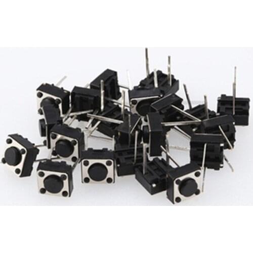 100pcs Tactile Push Button Switch 6x6x5mm 6*6*5 mm 2p Micro Switch Key Switch Tactile Push Button Switches