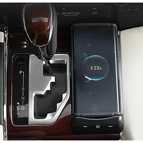 15W car QI wireless charger fast phone charger charging holder for Toyota Alphard Vellfire for Lexus LM LM300H LM300 LM350