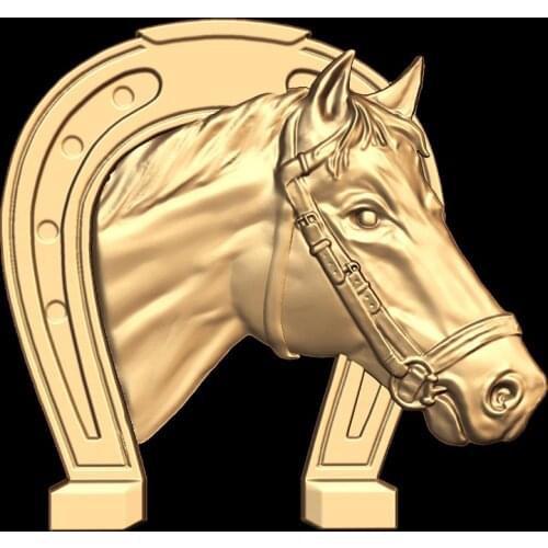 Horse Head 3D Model Relief for CNC Router 3D Printer Artcam Aspire Bas Relief in STL file format