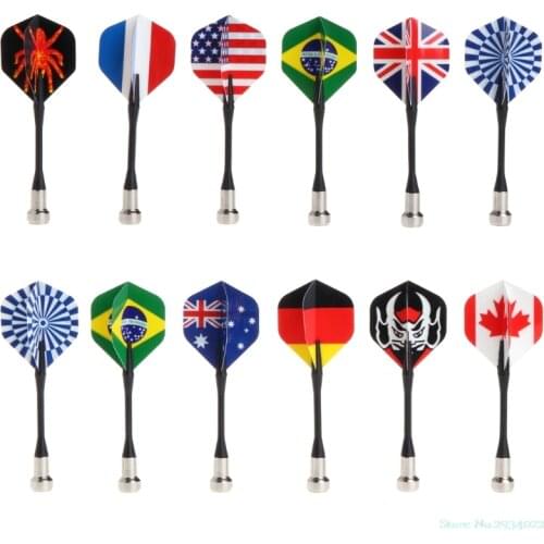 New Hot Sale 6pcs/Set Bullseye Target Game Child Safety National Flag Magnetic Dart Super Suction Fun Drop Ship
