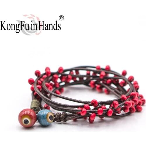 Candy Plant Sweet Style Red Beads Multilayer Bracelet Woman Romantic Valentines Day Present Girlfriend Lovely Birthday Gift