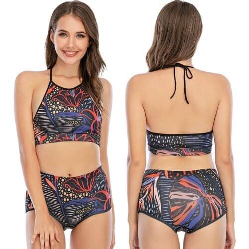 Cody Lundin Females 2 Pieces Comfortable Clothes Women Beach Wear Swim Dress Suit