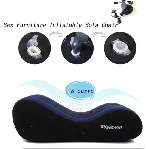Sex Furniture Inflatable Sofa Sex Chairs Pillow Festish Pump Bed Cushions Erotic Sex Machine Toughage Adult Sex Toys For Couples