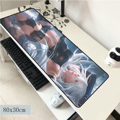 NieR Automata mouse pad 800x300x3mm mouse mat laptop big padmouse notbook computer gaming mousepad Popular gamer play mats