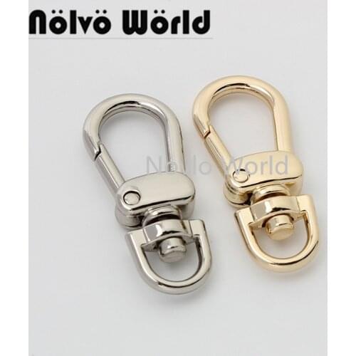 Nolvo World 20pcs 2 colors 41 8mm Lobster Clasps Small Cat Swivel Trigger Clips Hooks Clips Snap