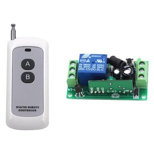 Multifunction RF Wireless Remote Control Transmitter RF Radio Remote 315/433 Receiver +Transmitter with AB Button