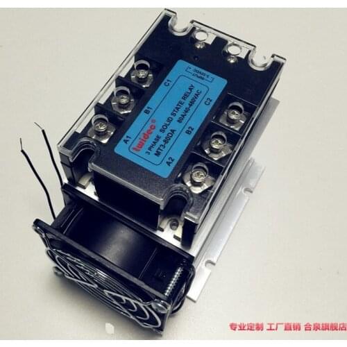 MT3-80DA 80A Three-phase Solid State Relay with Fan and Heat Sink