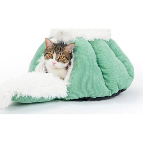 New Small Cage Shape Indoor Deep Sleep Comfort In Winter Cat Bed Little Dog Basket Foldable Pets House Puppy Tent Cozy Cave Beds