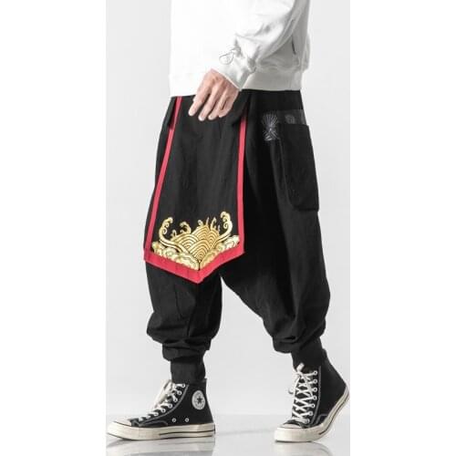 New Men Woman Wied Leg Trousers Loose Casual Harem Pants 2021 Elastic Waist Design Men‘s Jogger Sweatpants Large Size M-5XL