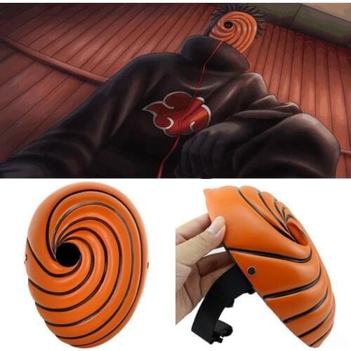 Creative Japan kakaxi Cartoons Mask Tobi Obito kakaxi Akatsuki Ninja Madara Uchiha Masquerade Cosplay Full Face Resin Party Mask