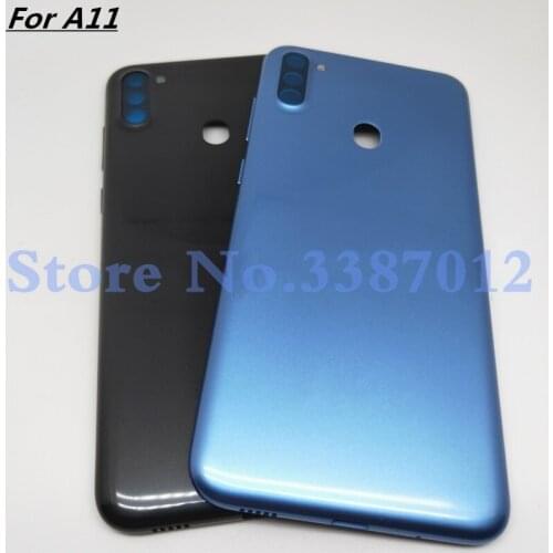 Original For Samsung Galaxy A11 A115 SM-A115F/D Housing Case Battery Back Cover Back Cover + side buttons + Logo