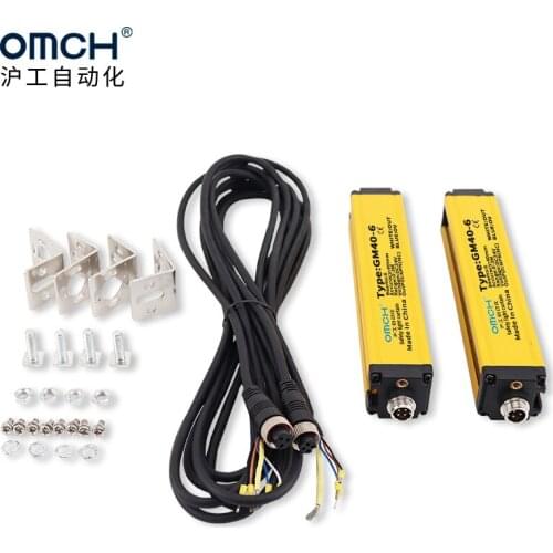 OMCH Light curtain safety grating 4 points 40mm 20mm safety light curtain sensor switch photoelectric protection device