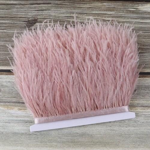 Pink Goose Feathers Trim Marabou Turkey/Rooster/Ostrich Feathers Ribbon Skirt Handbag Shoes Decoration Dress With Plumes Crafts