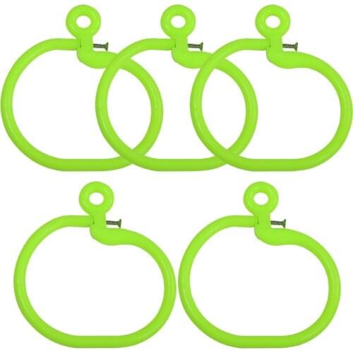 Detachable 5Pcs Premium Texture Green Cattle Weaner Nose Ring Unbreakable Cattle Clip Ring Comfortable for Farm