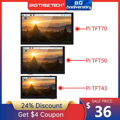 BIGTREETECH BTT PITFT50 V1.0 Capacitive Touch Screen Panel 800*480mm 5 Inch DSI Raspberry Pi LCD Display 3D Printer Parts