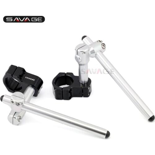 Stunt for 50mm Fork Tube Clip Ons Handlebars Adjustable Shift Handle Steering Wheel Bar Motorcycle Accessories CNC Aluminum