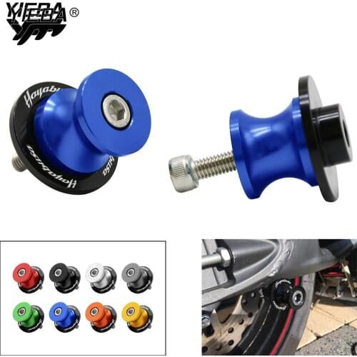 1 pair Hight quality Motorcycle Accessories Swingarm Spools slider 6mm stand screws HAYABUS For SUZUKI HAYABUS All Year