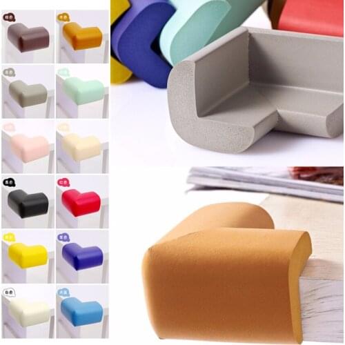 10Pcs/Lot New Soft Baby Safe Corner Protector Baby Kids Table Desk Corner Guard Colour Sponge Foam Children Safety Edge Guards