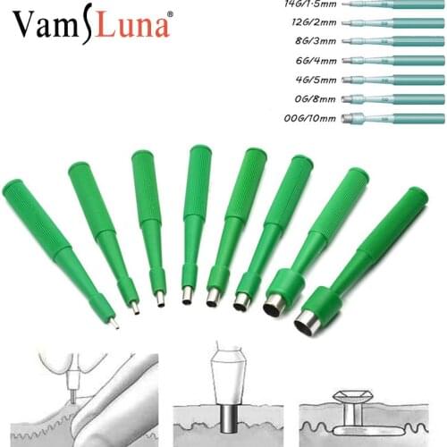 10Pcs Sterilized Disposable Dermal Punch Sterile Biopsy Stainless Steel Fot Professional Tattoo Body Skin Piercing