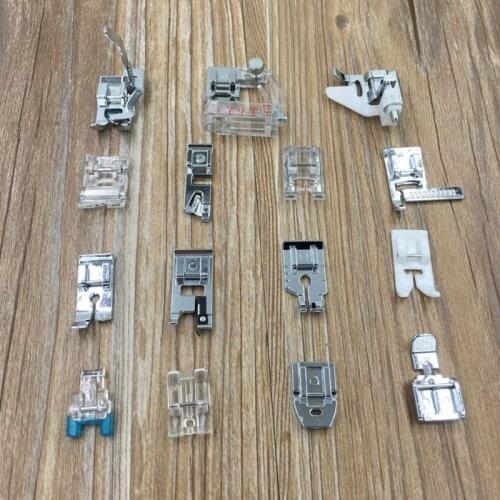 11pcs For Sewing Machines Press Foot Sewing Machine Parts Foot Press DIY Craft Accessories For Janome Feet Side Cutter