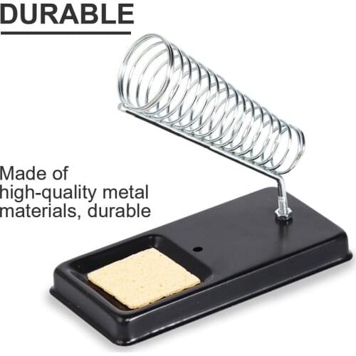 2Pcs Simple All Metal Square Soldering Iron Stand A-type Soldering Iron Stand Spring Tube Type Soldering Iron Stand Welding Tool