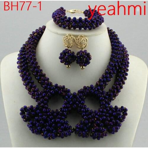 African Bride Balls Jewelry Set Indian Nigerian Wedding Beads Statement Necklace Set 2018 New Free Shipping BH77-2