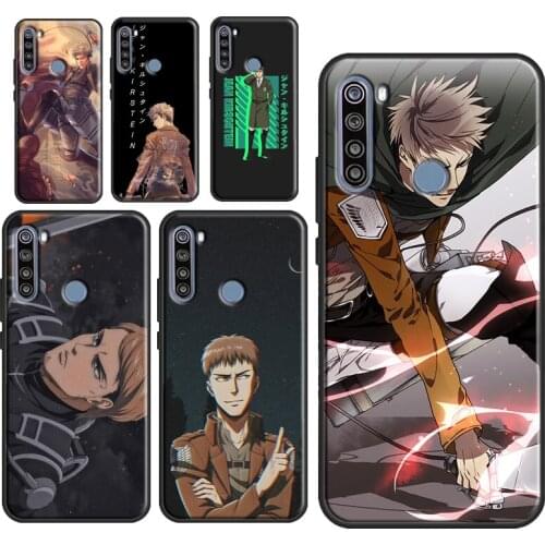 Jean Kirstein Attack on Titan Phone Cover For Xiaomi Redmi Note 9 Pro 8 7 8T 9S 7A 8A 9A 9C 9T K40 Redmi Note 10 Case
