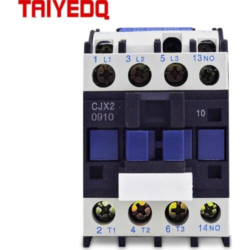 CJX2-0910 AC Contactor 9A magnetic contactor 220V/380V coil voltage 50/60HZ contactors