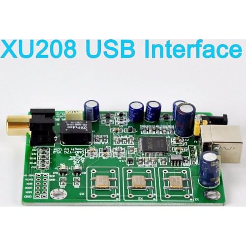 FC1 HIFI XMOS XU208 Asynchronous USB To I2S IIS DSD Coaxial Converter XU208 USB Interface