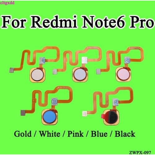 Cltgxdd Fingerprint Sensor Flex Cable Connector For Xiaomi Note 6 Pro Note6 Pro Finger ID Touch Flex Cable Replacement