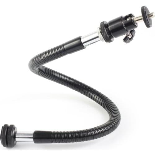 EXCINE Flexible Magic Arm Goose Neck 1/4" Mini Ball Head Cold Shoe Bracket Extension Arm Off-camera LED Panel Flash Light Mount