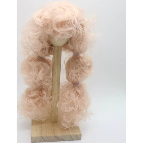 Blyth doll scalp blyth dolls wigs(RBL) pink hair curly 0621