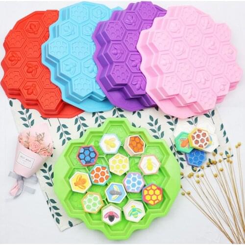 Hot Cookie Baking Molds Bee Honeycomb Silicone Mould Cake Decorating Tools Biscuit Cutter Pastry Kitchen Accessoriess