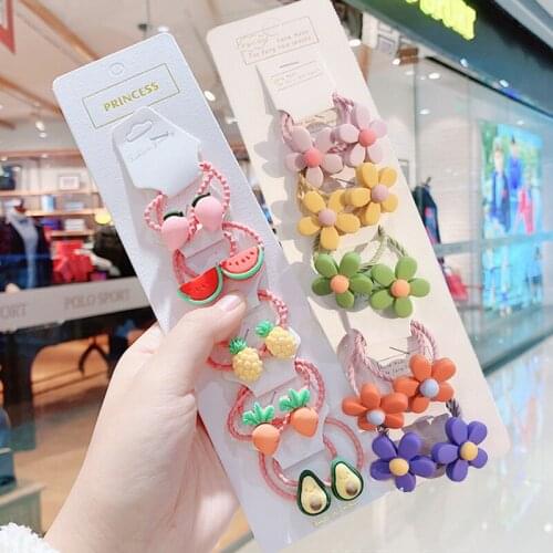 Cute Cartoon Headwear Baby Headdress Girls Hair Accessories Rabbit Kids Elastic Hair Bands Todder Children Hair Ropes For Gifts