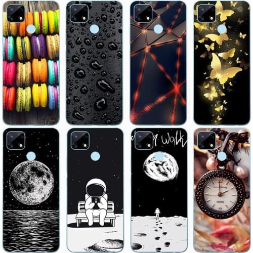 Fashion Soft silicone TPU Back Cover For Realme 7I RMX2103 Phone Funda Case For Realme 7i rmx2103 Cute Cartoon Case