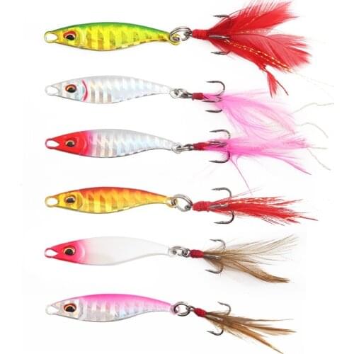 Submersible Long-throwing Barfish Iron 5g/10g/15g Iron Plate Sequins All-water Freshwater Marine Fishing Gear