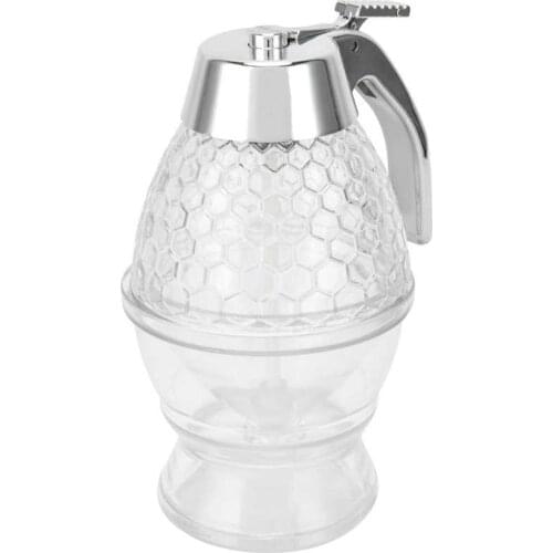 Seasoning Jar Transparent Syrup Dispenser Separate Design Elegant Convenient for Kitchen Supplies for Store Seasoning Honey