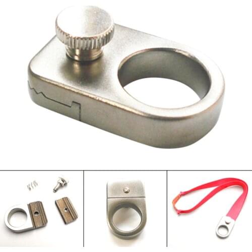 Slingshot Ring Hunting Catapult Stainless Steel Ring Outdoor Shooting Powerful Finger Slingshots &T8
