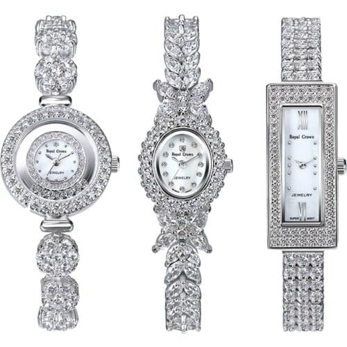 MIQIAO Womens Watches 925 Sterling Silver Jewelry Elegant Ladies Watch Female Diamond Zircon Bracelet Waterproof Quartz Gift