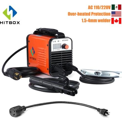 HITBOX 110V 220V Arc Welder AT2000 Inverter Arc Welder Dual Voltage IGBT Technology New Arrival MMA Welder