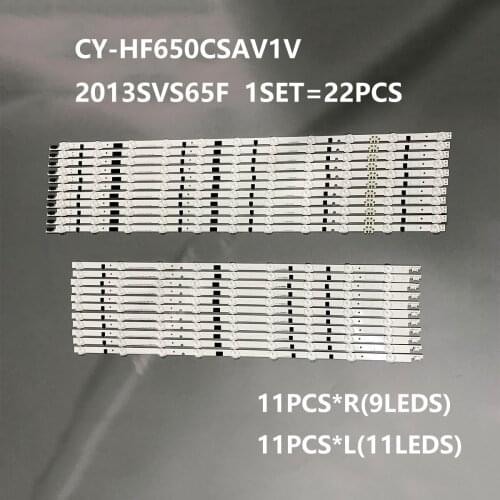 LED Backlight strip For Samsung 65"TV 2013SVS65F UA65F6400 CY-HF650CSAV1V UN65F6350 UE65F6470 UA65F6400 25316a 25317a LH65MDC