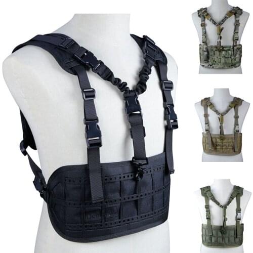 Tactical Airsoft Paintball Vest with Detachable Single Point Gun Sling