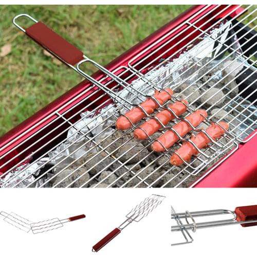 Easy Kebab Barbecue Clip Vegetables Barbeque Food Holder Meat Portable Washable Barbeque Clip Bbq Tools Splint Wild Home Supply