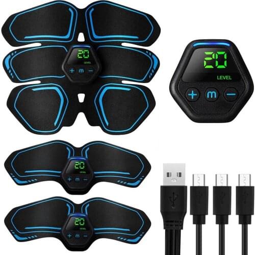 Outdoor Sports Gym Equipment Exercise at Home Trainer Belt Ems Abdominal Muscle Stimulator Slimming Fitness Training Apparatus