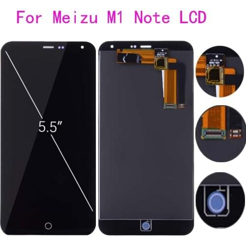 5.5"AAA Quality LCD For Meizu M1 Note LCD Display With Touch Screen Digitizer Cellphone Assembly Parts For Meilan Note M463U LCD