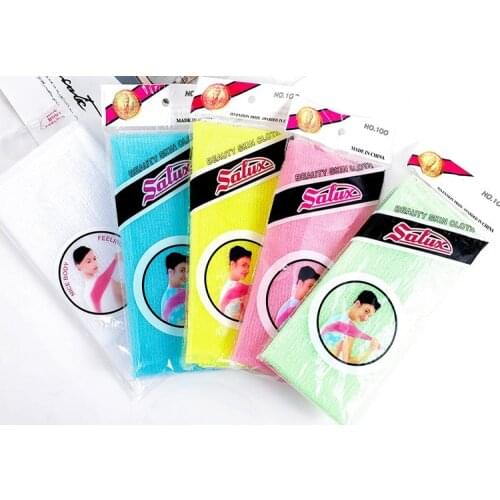 Long Nylon Bath Towel Bathing Anti-itching Foaming Abundant Rubbing Back Strip Hot Selling Exfoliating Bath Rub 1PCS