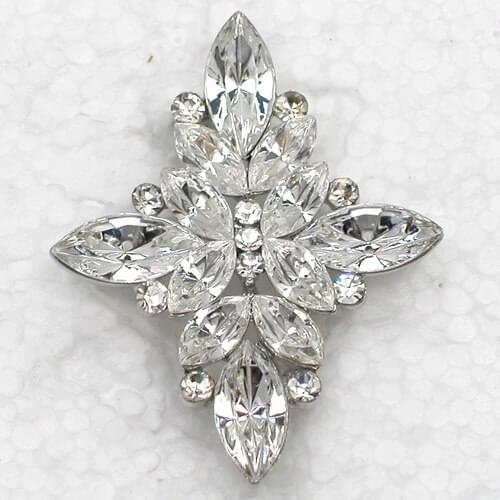 12pcs/lot Wholesale Fashion Brooch Rhinestone Marquise Flower Pin brooches Wedding party prom C101182