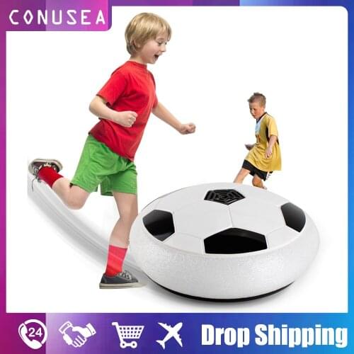 18cm Educational Game kids Childrens toys Hovering Football Toy Ball Air Cushion Suspended Flashing Indoor Sports Fun Soccer